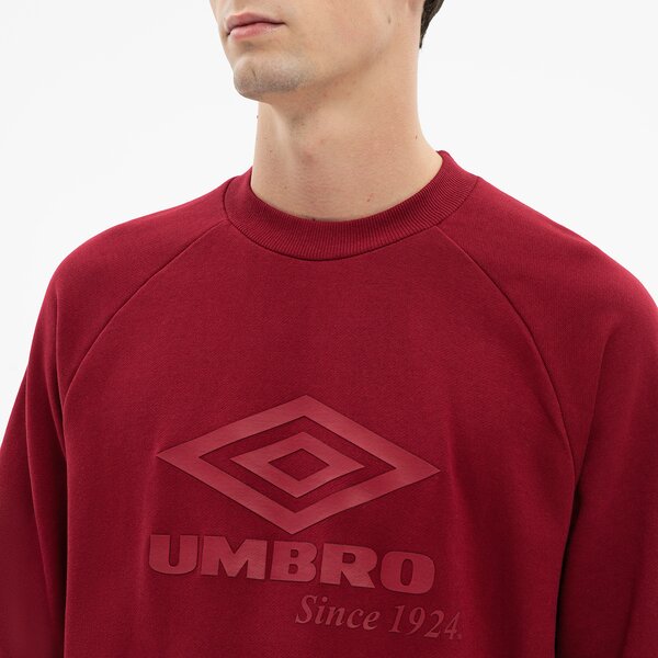 Bluza męska UMBRO BLUZA LARGE LOGO 66116u-lbe kolor bordowy