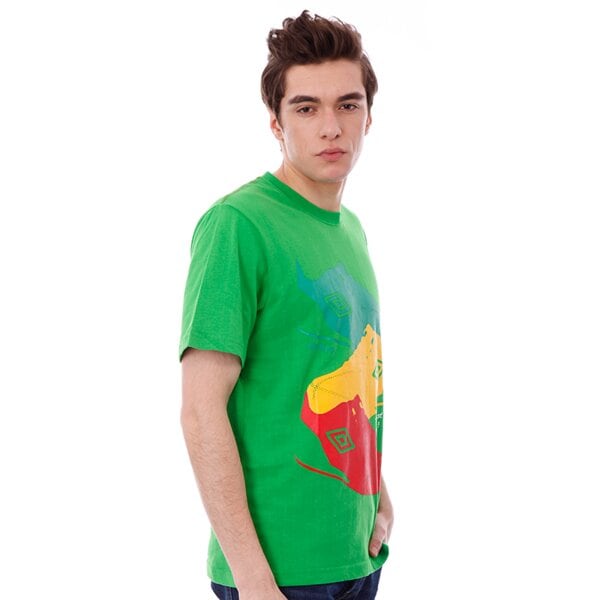 Koszulka męska UMBRO T-SHIRT RASTA SNEAKERS TEE ul13tsm02341 kolor zielony