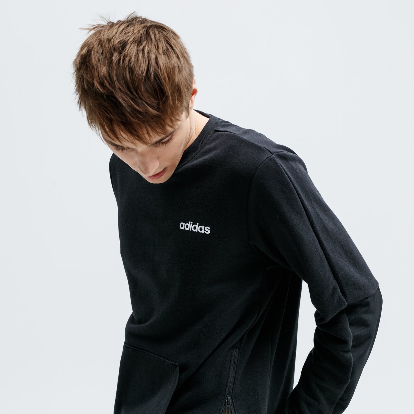 Bluza męska ADIDAS BLUZA M MO CREW ei9752 kolor czarny