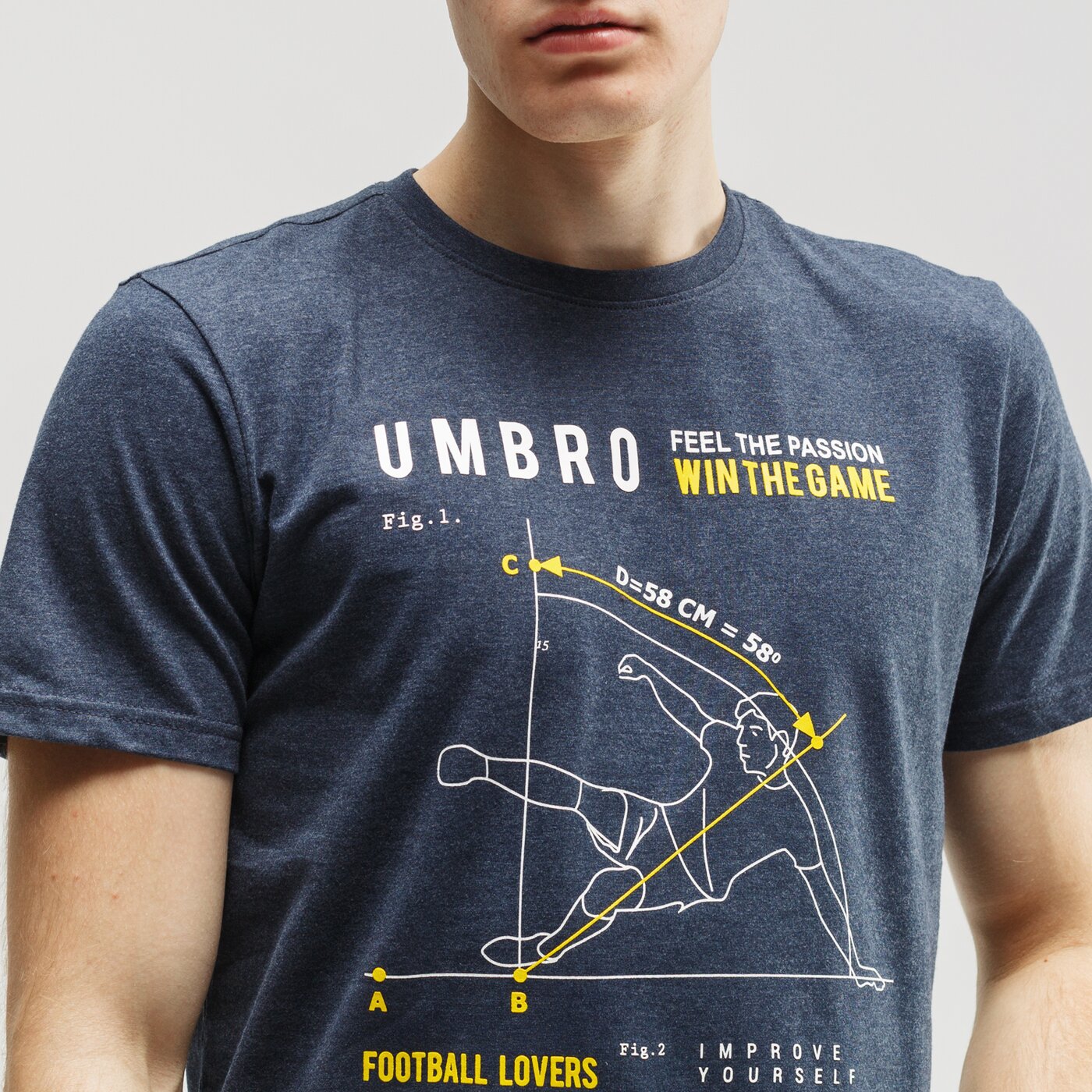 Koszulka męska UMBRO T-SHIRT TWISTO ul120tsm26001 kolor granatowy
