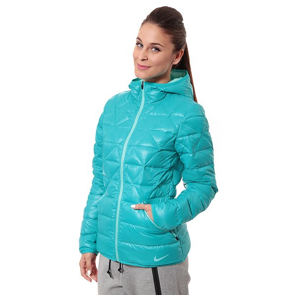 Kurtka zimowa damska NIKE KURTKA ALLIANCE JKT-550 HOOD LTW 626975388 kolor zielony