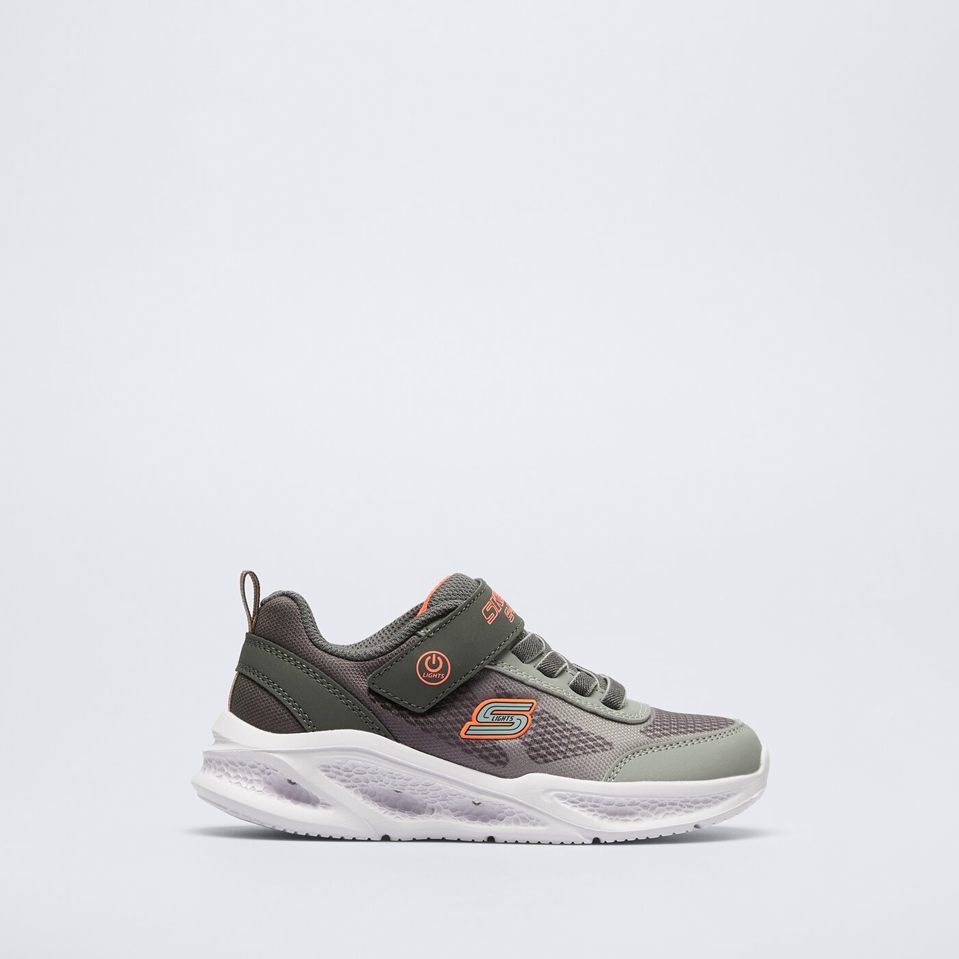 Buty dziecięce SKECHERS METEOR-LIGHTS 401495lccgy kolor szary