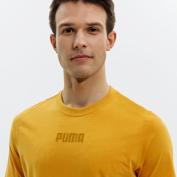 Koszulka męska PUMA T-SHIRT MODERN BASICS TEE - MINERAL YELLOW 58934537 kolor żółty
