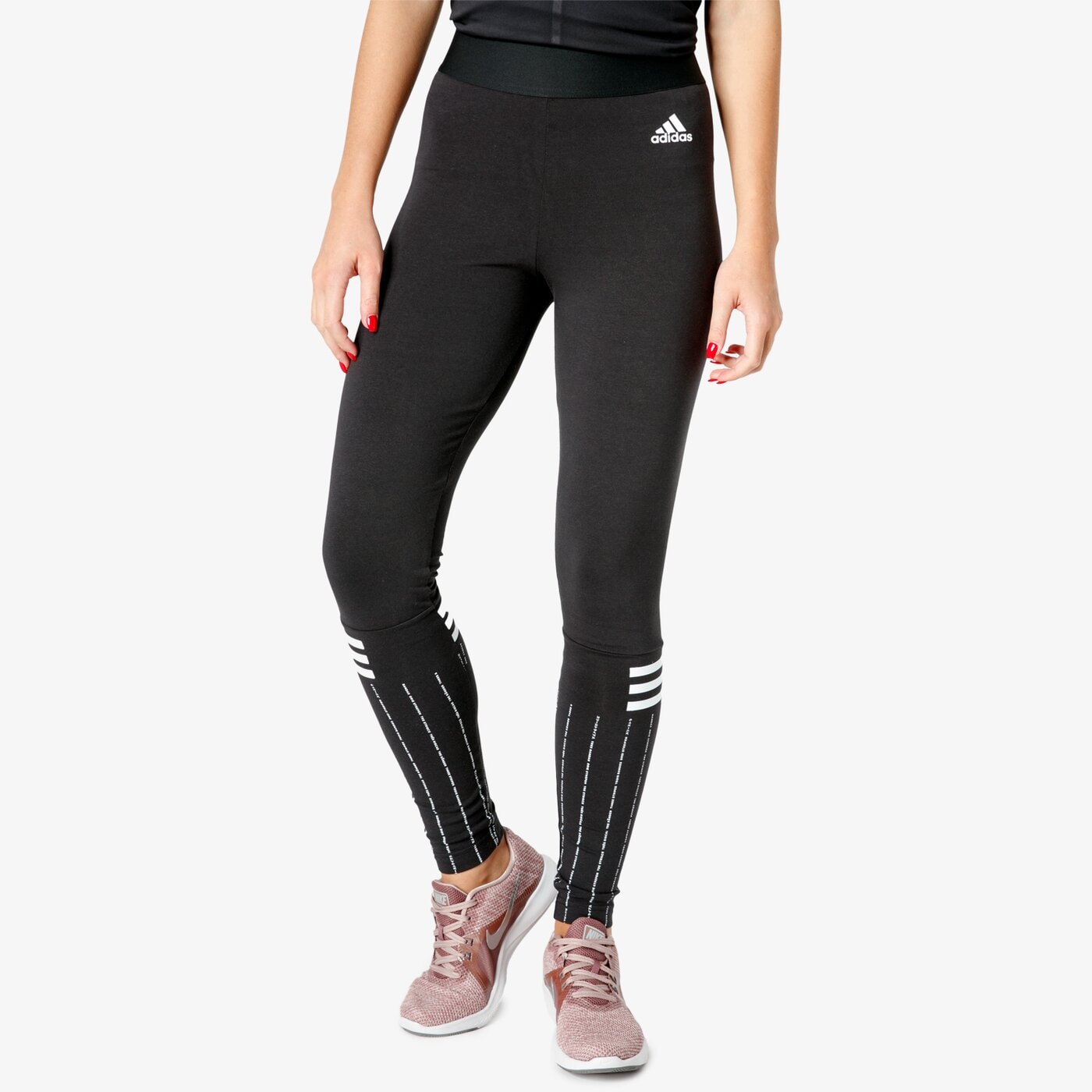Spodnie dresowe damskie ADIDAS LEGGINGS W SID PRINT TGT di0108 kolor czarny