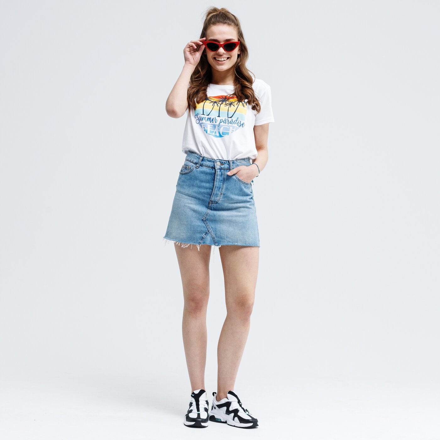 Koszulka damska UP8 T-SHIRT SCAL up120tsd21001 kolor biały