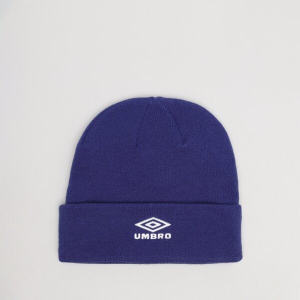 Czapka zimowa damska UMBRO CZAPKA ZIMOWA LIFESTYLE LOGO BEANIE 66355u-7an kolor niebieski