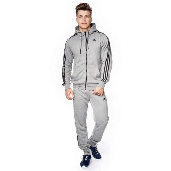 Bluza męska ADIDAS BLUZA ESS 3S FZ HOODB s17875 kolor szary