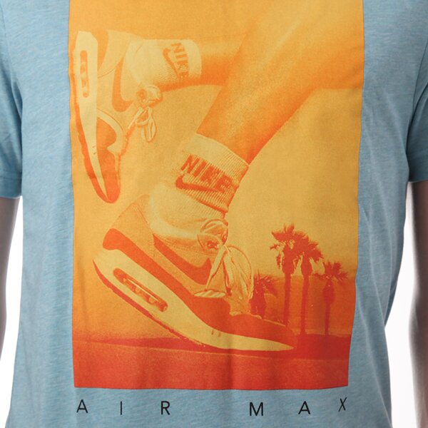 Koszulka męska NIKE T-SHIRT TEE-RU AIR MAX PHOTO 613099318 kolor niebieski