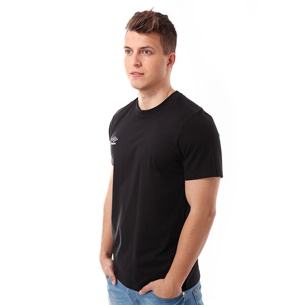 Koszulka męska UMBRO T-SHIRT SMALL LOGO CTN 62293u060 kolor czarny