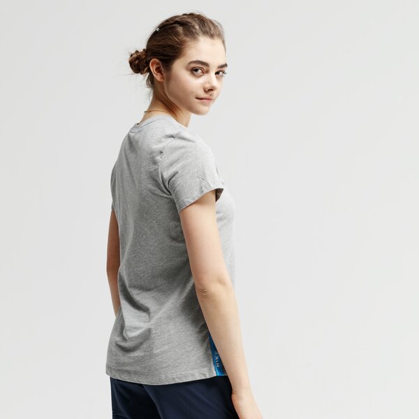 Koszulka damska NIKE T-SHIRT SS W NSW LOGO TAPE ar5340-063 kolor szary