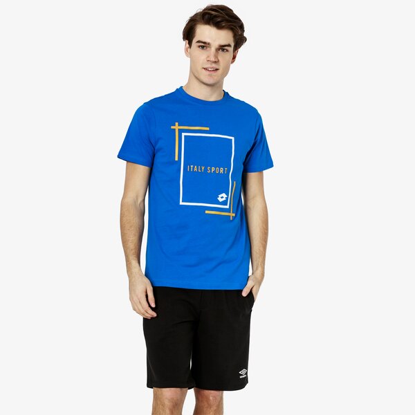 Koszulka męska LOTTO T-SHIRT SS CIAMPINO lo19tsm25001 kolor niebieski