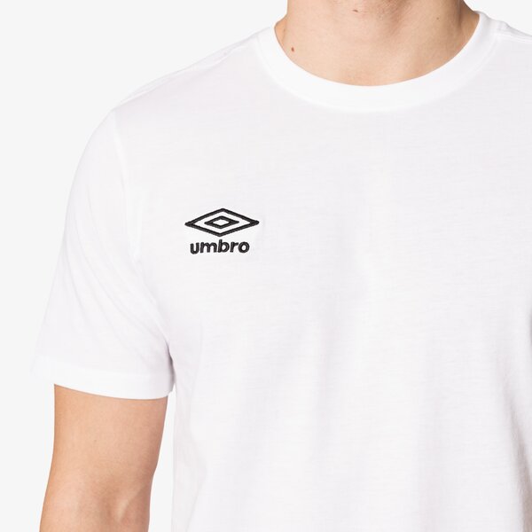 Koszulka męska UMBRO T-SHIRT COTTON SMALL LOG 64564u096 kolor biały