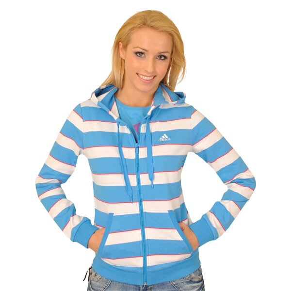 Bluza damska ADIDAS BLUZA ESSENTIALS  SEASON STRIPED HOOD JACKET v35245 