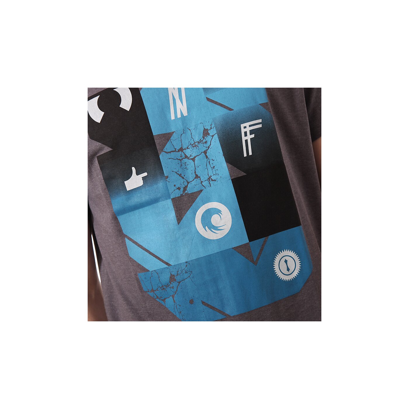 Koszulka męska CONFRONT T-SHIRT FICCANO cf14tsmpr010 kolor szary