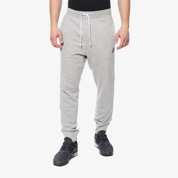 Spodnie dresowe męskie REEBOK SPODNIE EL FT CUFF bk5054 kolor szary