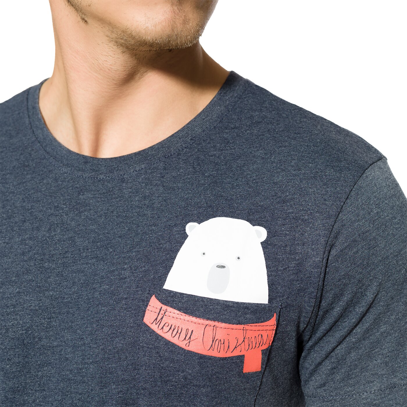 Koszulka męska FEEWEAR T-SHIRT SS BEAR fw37tsm45001 kolor granatowy