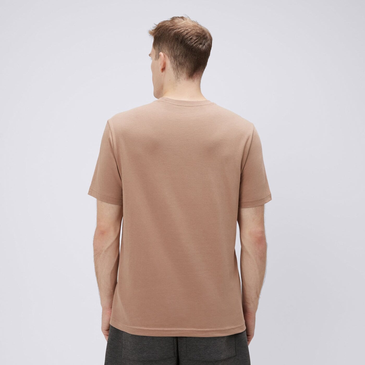 Koszulka męska CHAMPION T-SHIRT CREWNECK TEE 220453ms112 kolor beżowy