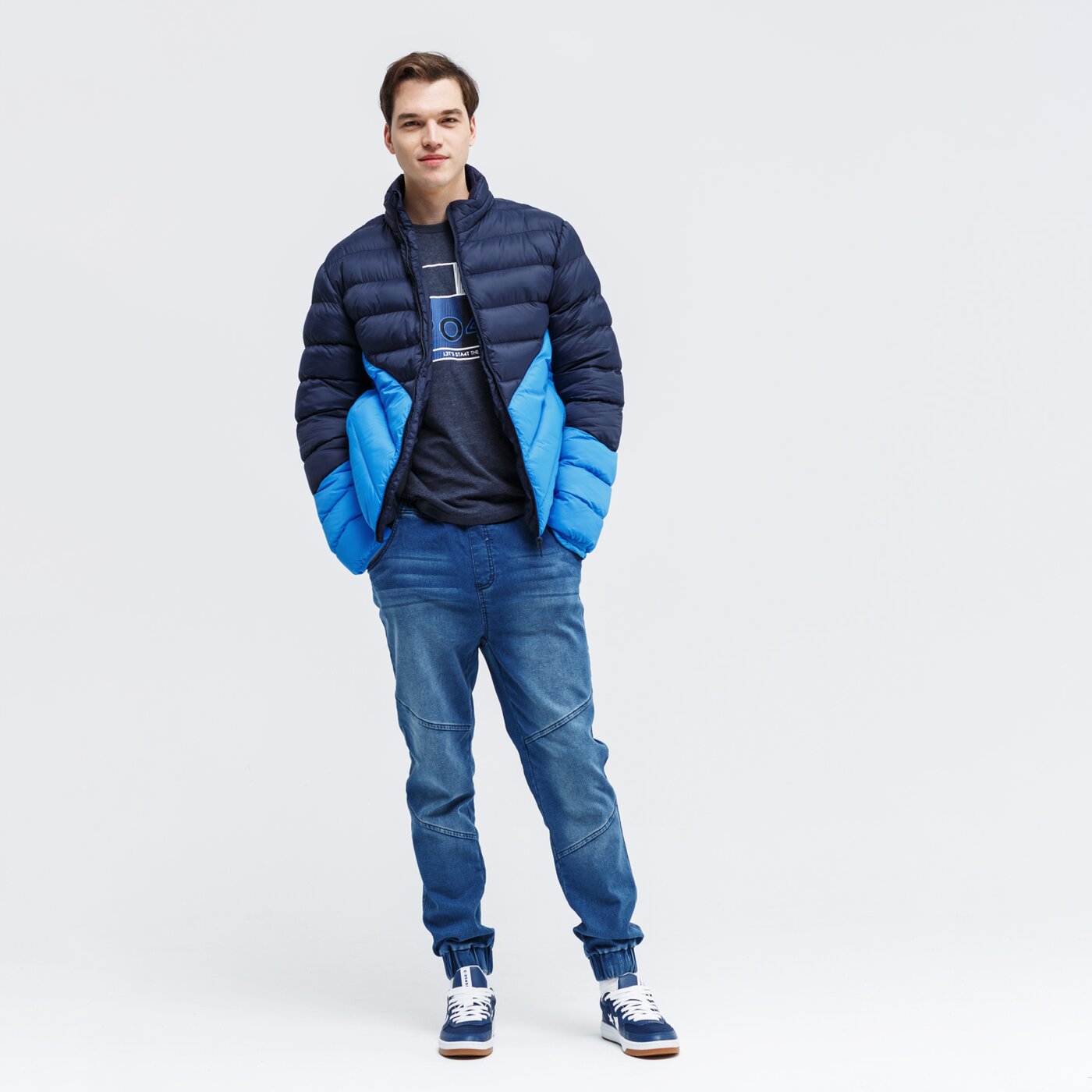 Koszulka męska LOTTO T-SHIRT GREGORIO lo39tsm34001 kolor granatowy