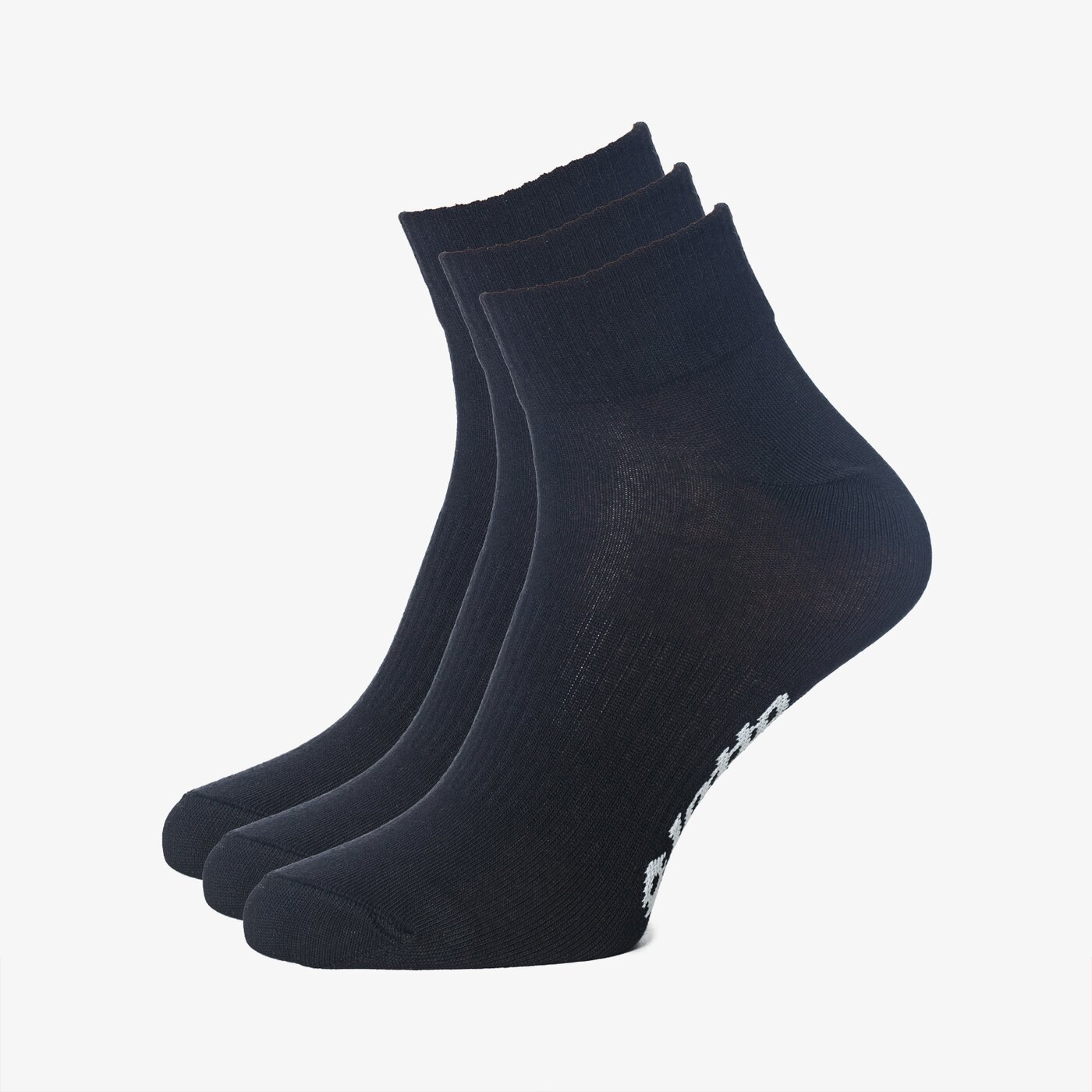 Skarpetki damskie LOTTO SKARPETY QUARTER 3PK BLK lo18mz100101 kolor czarny