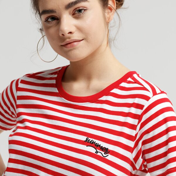 Koszulka damska LOTTO T-SHIRT SS ASSISI lo19tsd07001 kolor czerwony