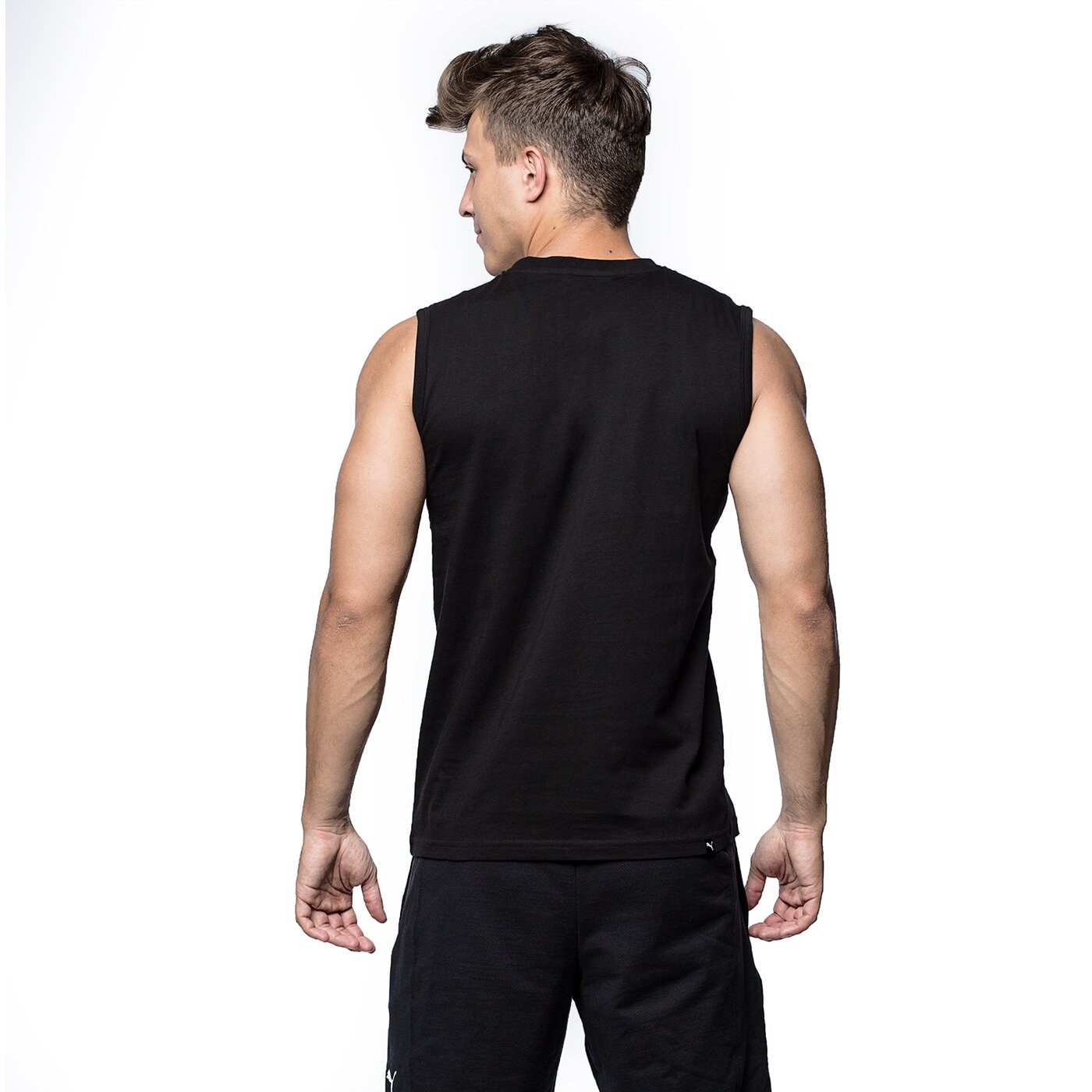Tank top męski PUMA TANK FUN BIG LOGO SL 83818801 kolor czarny