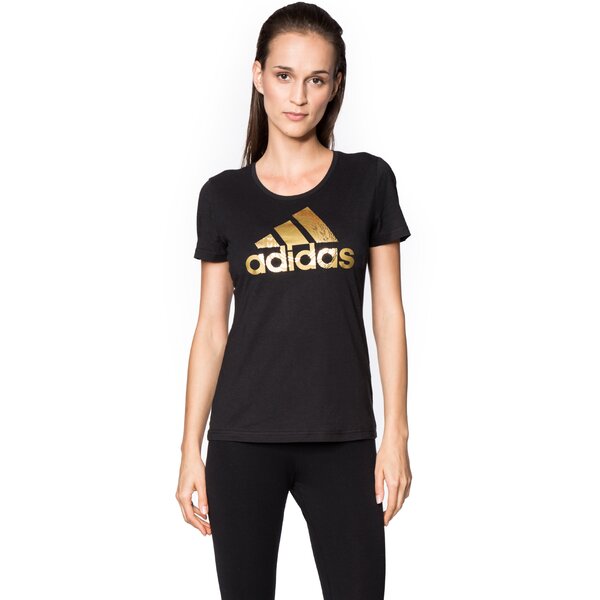 Koszulka damska ADIDAS T-SHIRT FOIL LOGO ay5005 kolor czarny