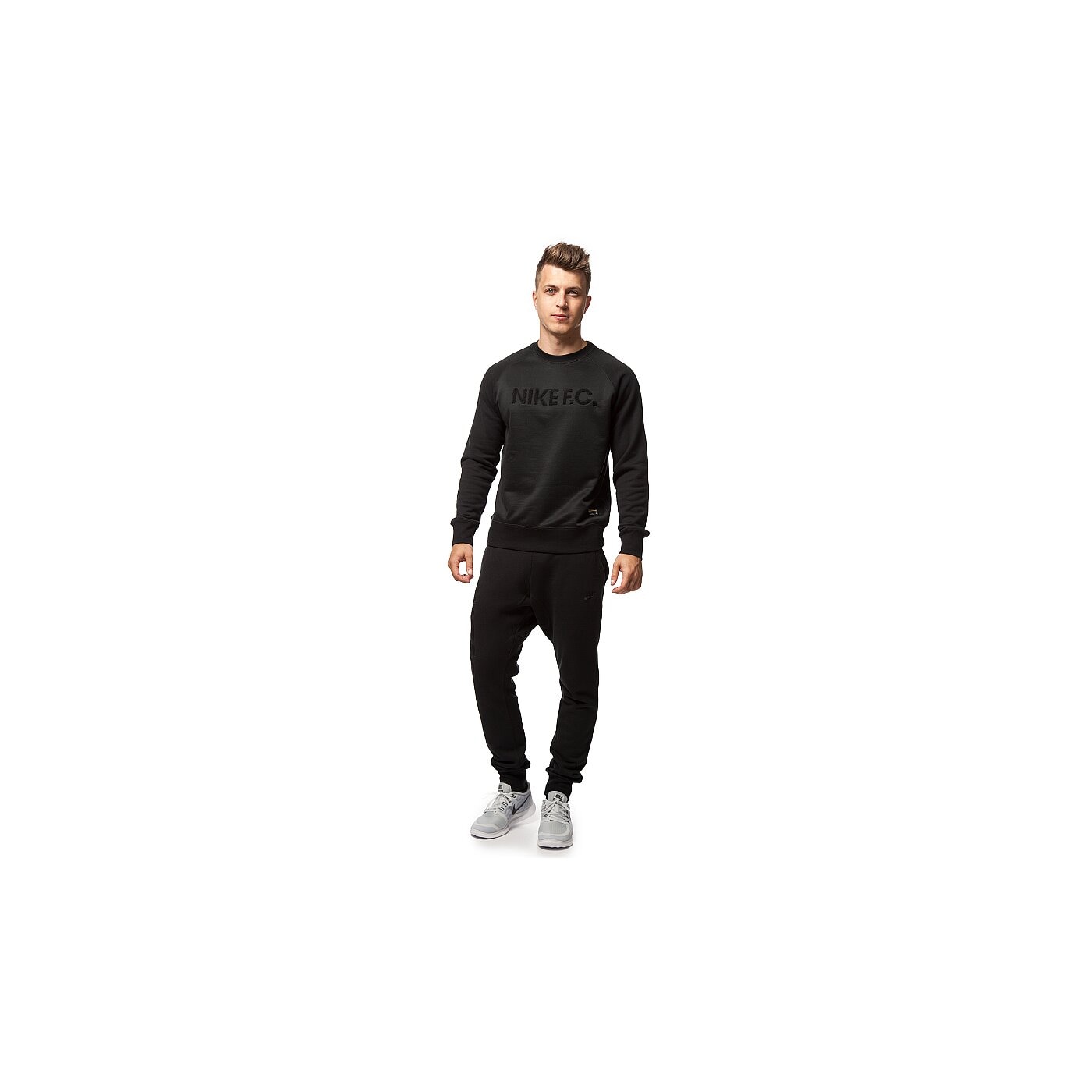 Bluza męska NIKE BLUZA FC AW77 LS CREW 687933010 kolor czarny