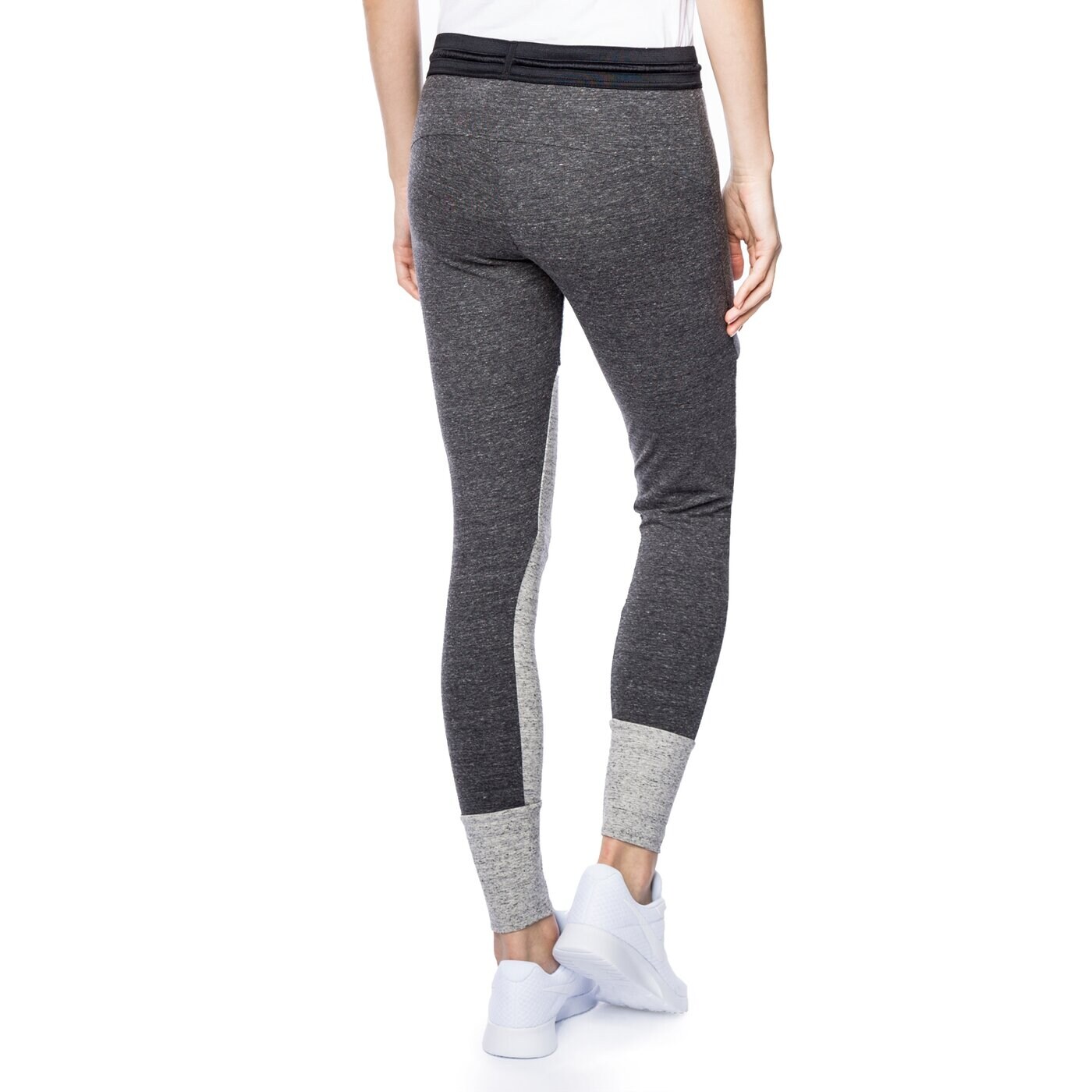 Spodnie dresowe damskie ADIDAS SPODNIE TRI-BLEND TIGHT ay0185 kolor szary