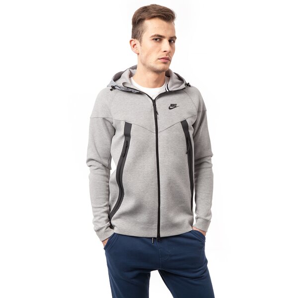 Bluza męska NIKE BLUZA TECH FLEECE WRSUPER 642958064 kolor szary