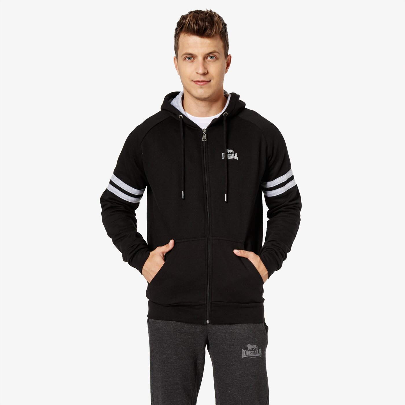 Bluza męska LONSDALE BLUZA PATTESLEY 1138651000 kolor czarny