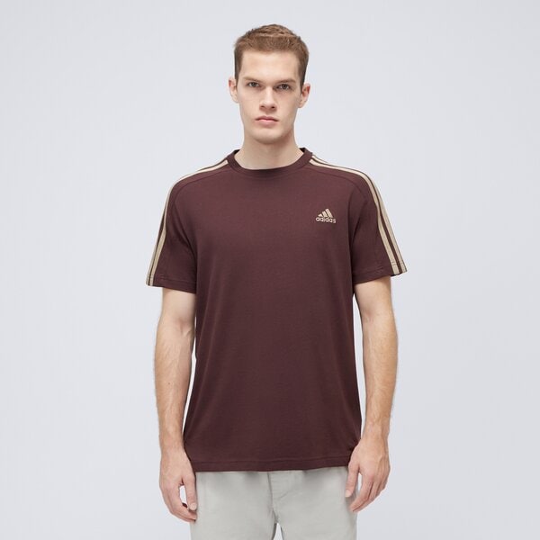 Koszulka męska ADIDAS T-SHIRT M 3S SJ T ix0158 kolor brązowy