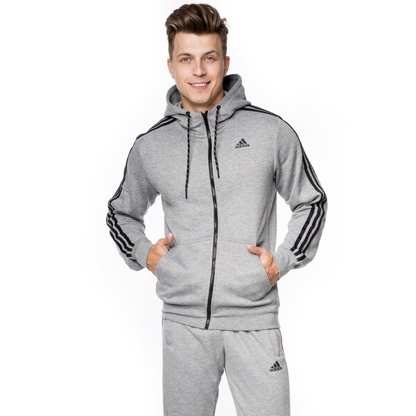 Bluza męska ADIDAS BLUZA ESS 3S FZ HOODB s17875 kolor szary