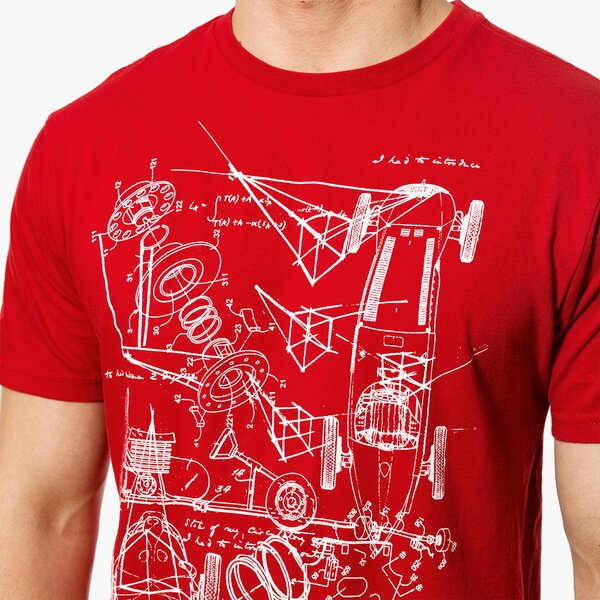 Koszulka męska LOTTO T-SHIRT SS PHYSICS lo18tsm24001 kolor czerwony