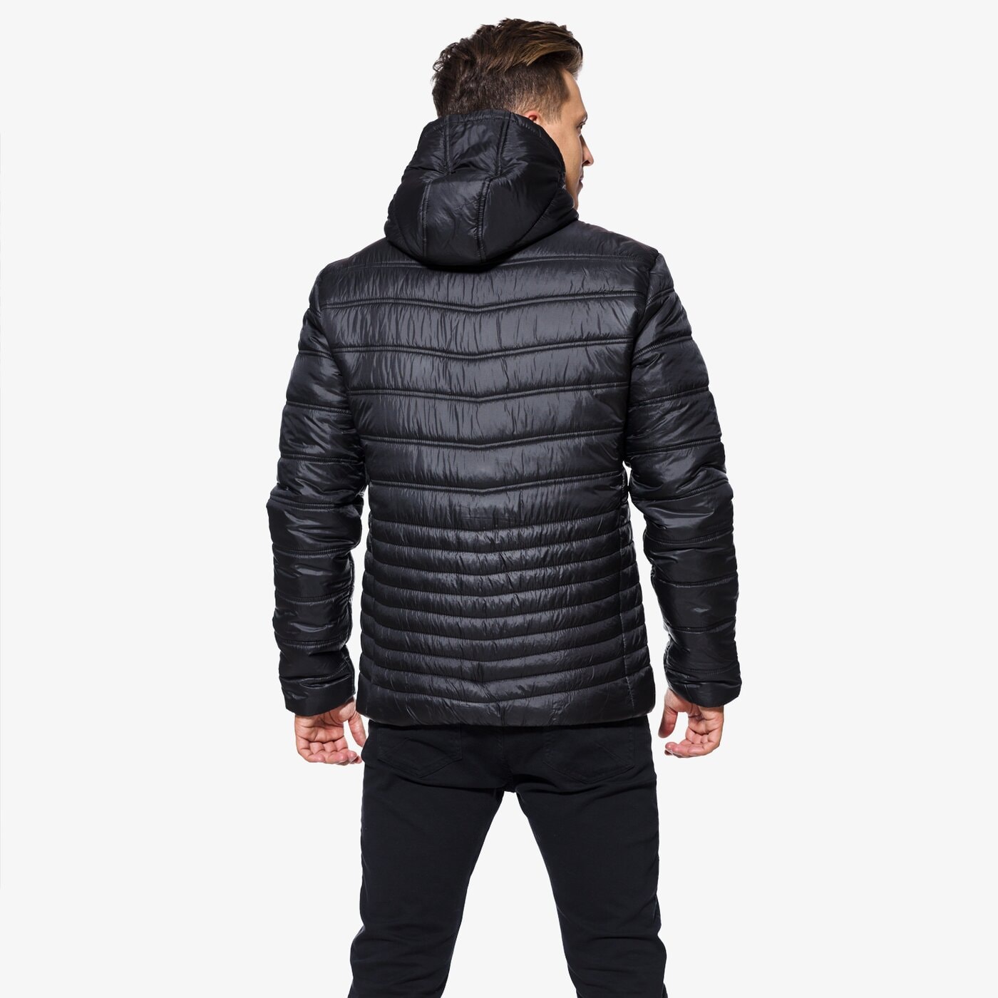 Kurtka zimowa męska UMBRO KURTKA BLACK ul37kum36002 kolor czarny