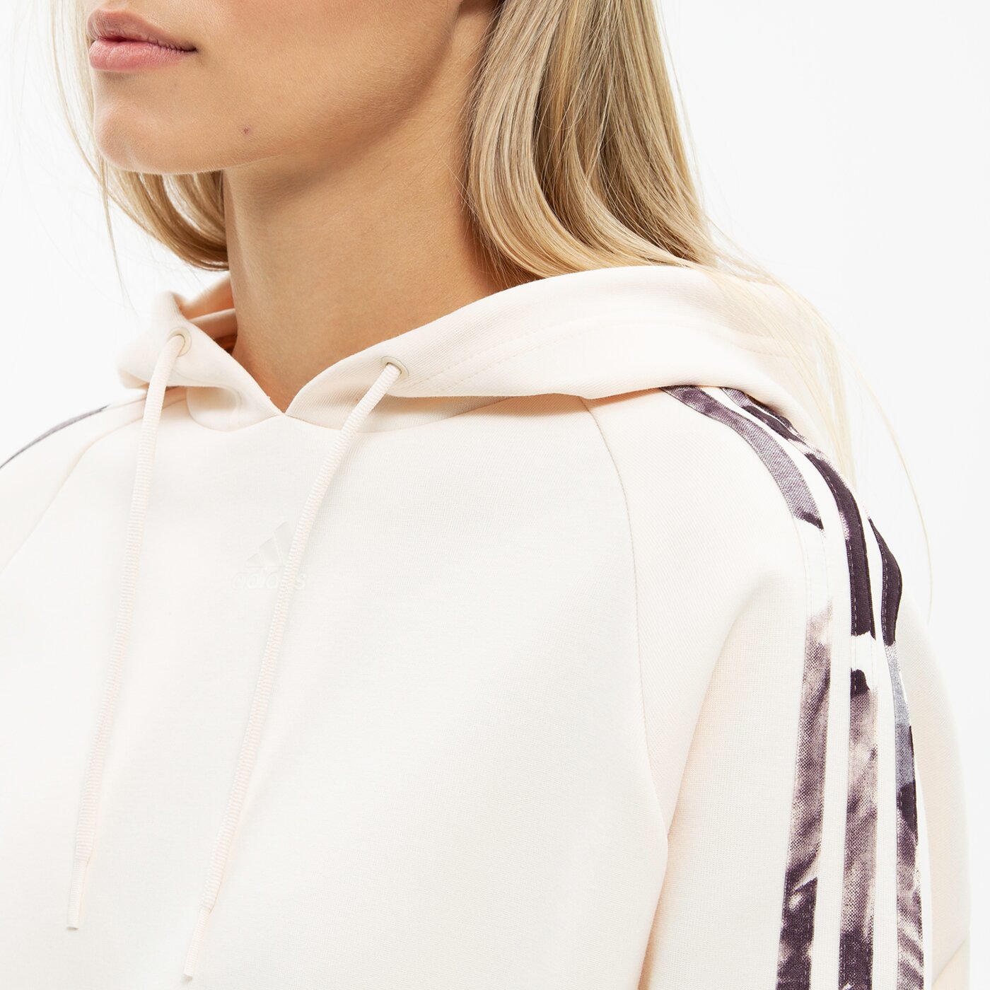 Bluza damska ADIDAS BLUZA Z KAPTUREM W AOP HD hn5278 kolor beżowy