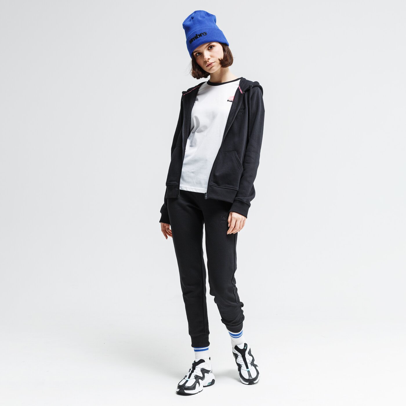 Bluza damska UMBRO BLUZA ROZPINANA Z KAPTUREM LINDI ul120bld03001 kolor czarny