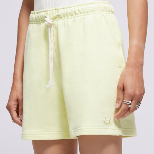 Spodenki damskie NEW BALANCE SZORTY ATHLETICS FRENCH TERRY ws41508llt kolor żółty