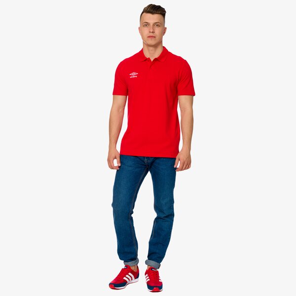 Koszulka polo męska UMBRO POLO PIQUE 64566ua54 kolor czerwony