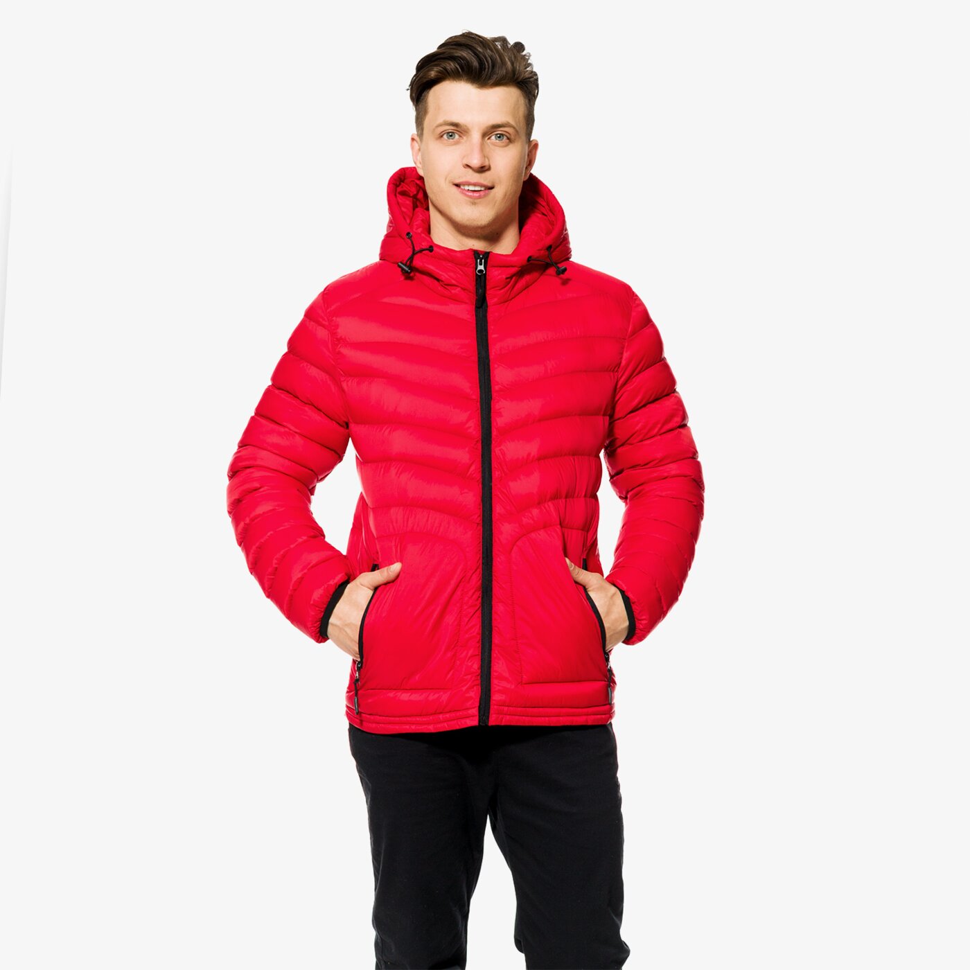 Kurtka przejściowa męska LOTTO KURTKA WOODPECKER lo18kum24001 kolor czerwony