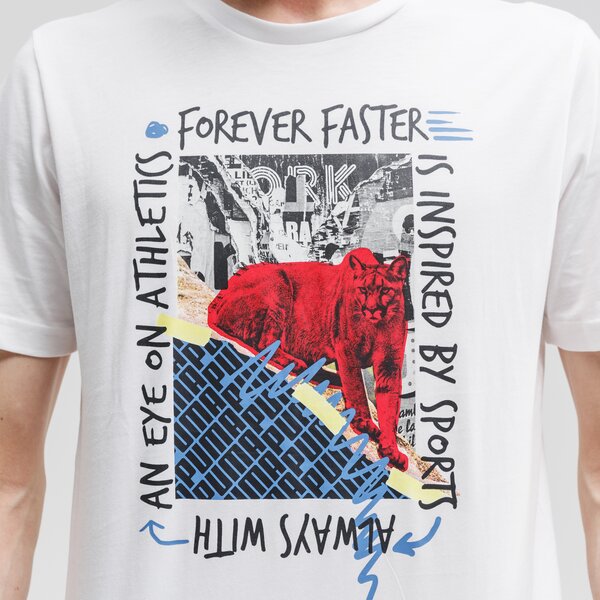 Koszulka męska PUMA T-SHIRT PHOTO 581915 02 kolor biały
