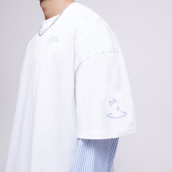 S.NOW JOB SIZEER T SHIRT “MAYBE”-NATURAL WHITE si123tsu50001 kolor biały