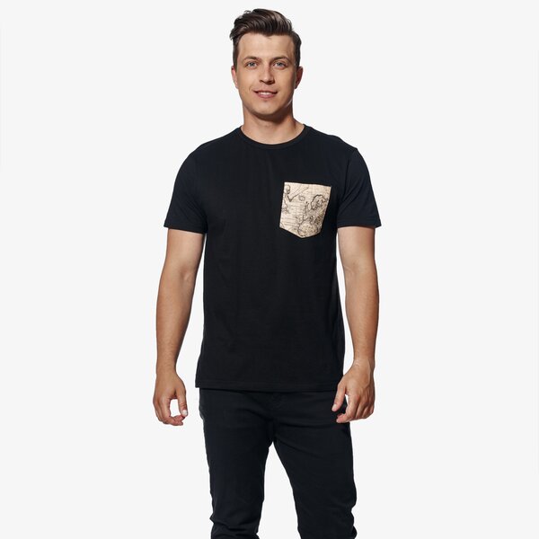 Koszulka męska FEEWEAR T-SHIRT SS MAP fw18tsm33002 kolor czarny