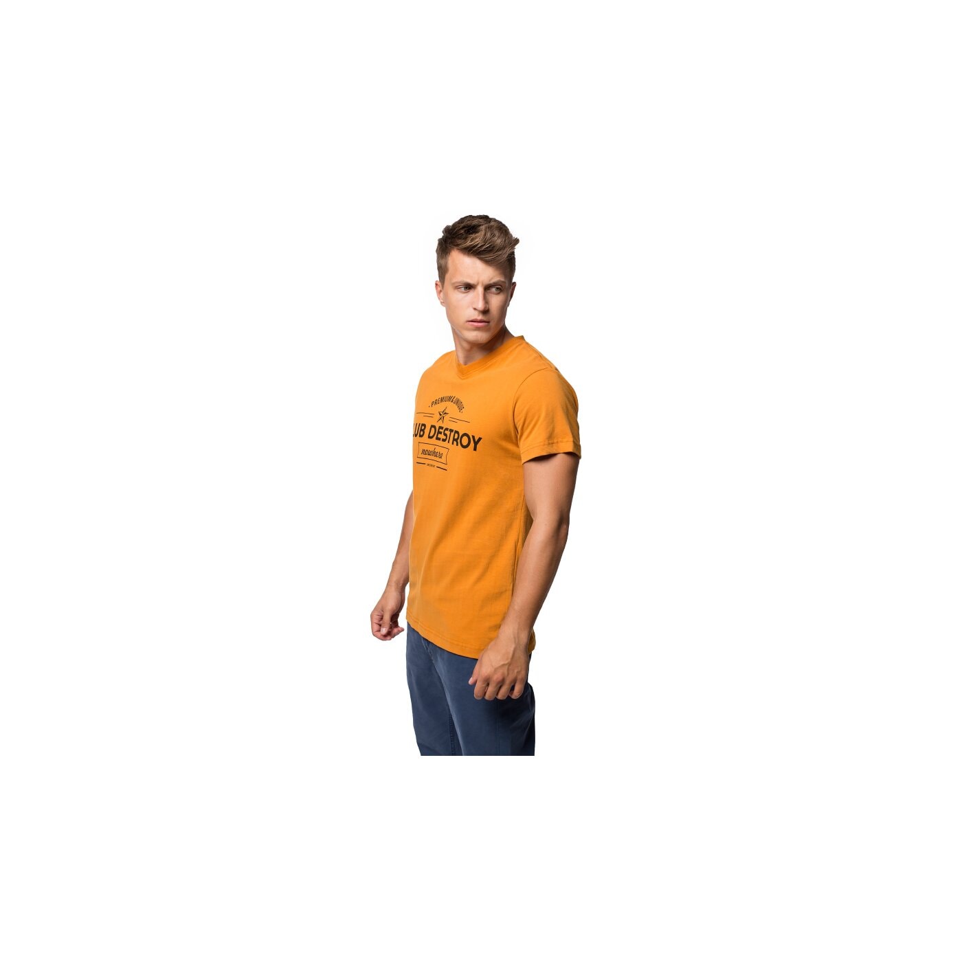 Koszulka męska CONFRONT T-SHIRT TAGIA cf35tsm02001 kolor pomarańczowy