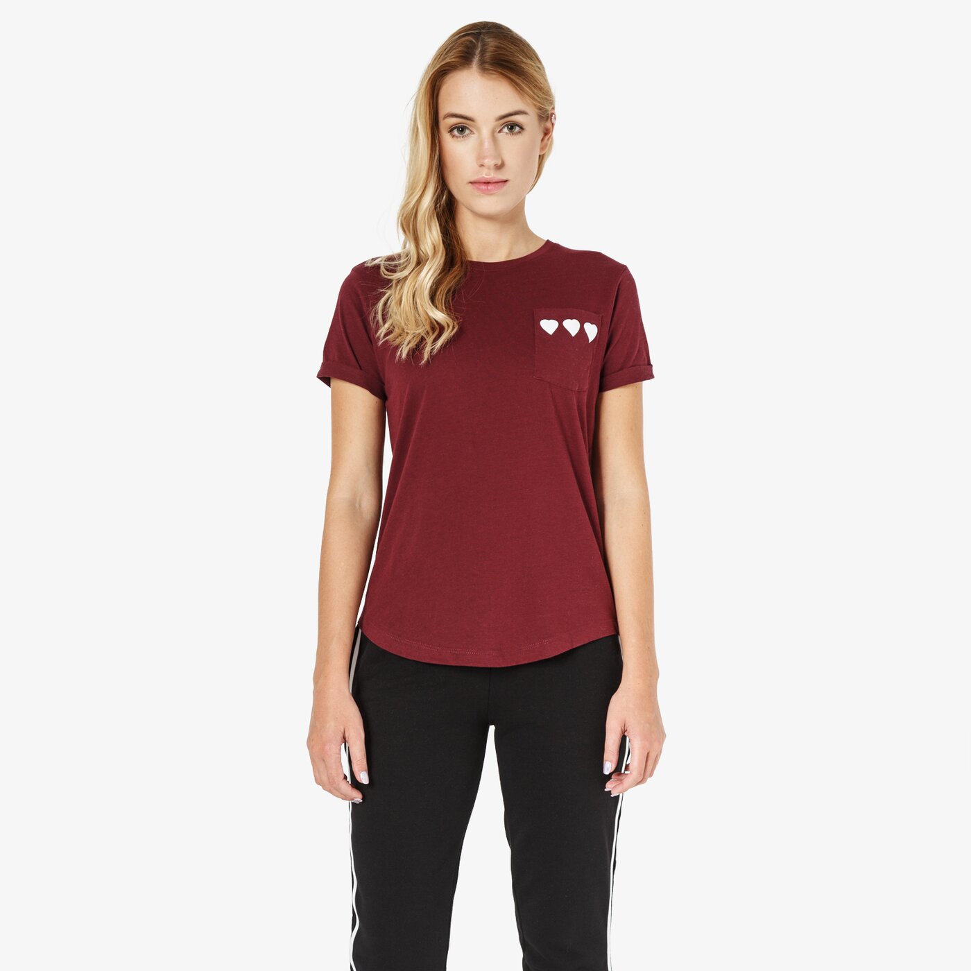 Koszulka damska FEEWEAR T-SHIRT SS SWEETHEART fw38tsd25002 kolor bordowy