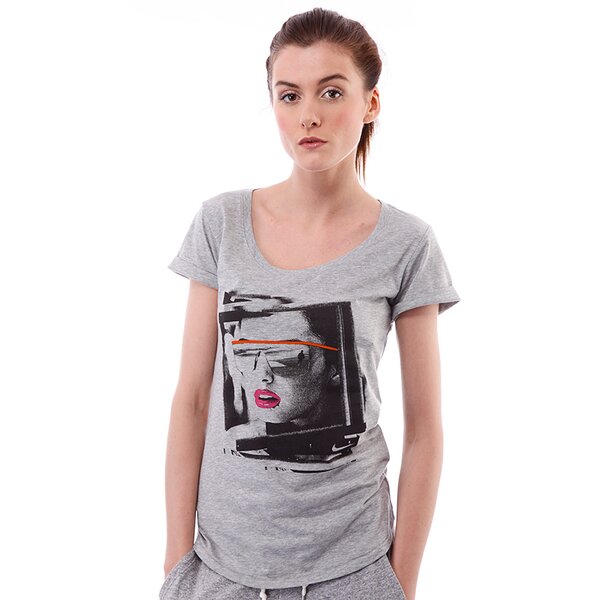Koszulka damska NIKE T-SHIRT NIKE VACATION SCOOP SS TEE 534212063 kolor szary