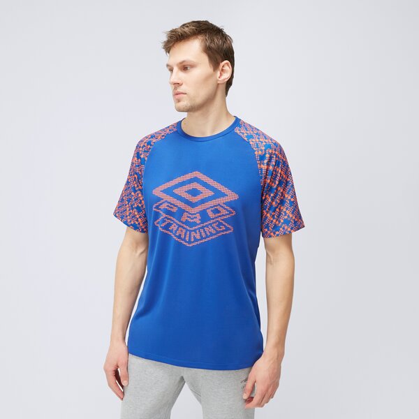 Koszulka męska UMBRO T-SHIRT SS PRO TRAINING ACTIVE 66226u-lsq kolor niebieski