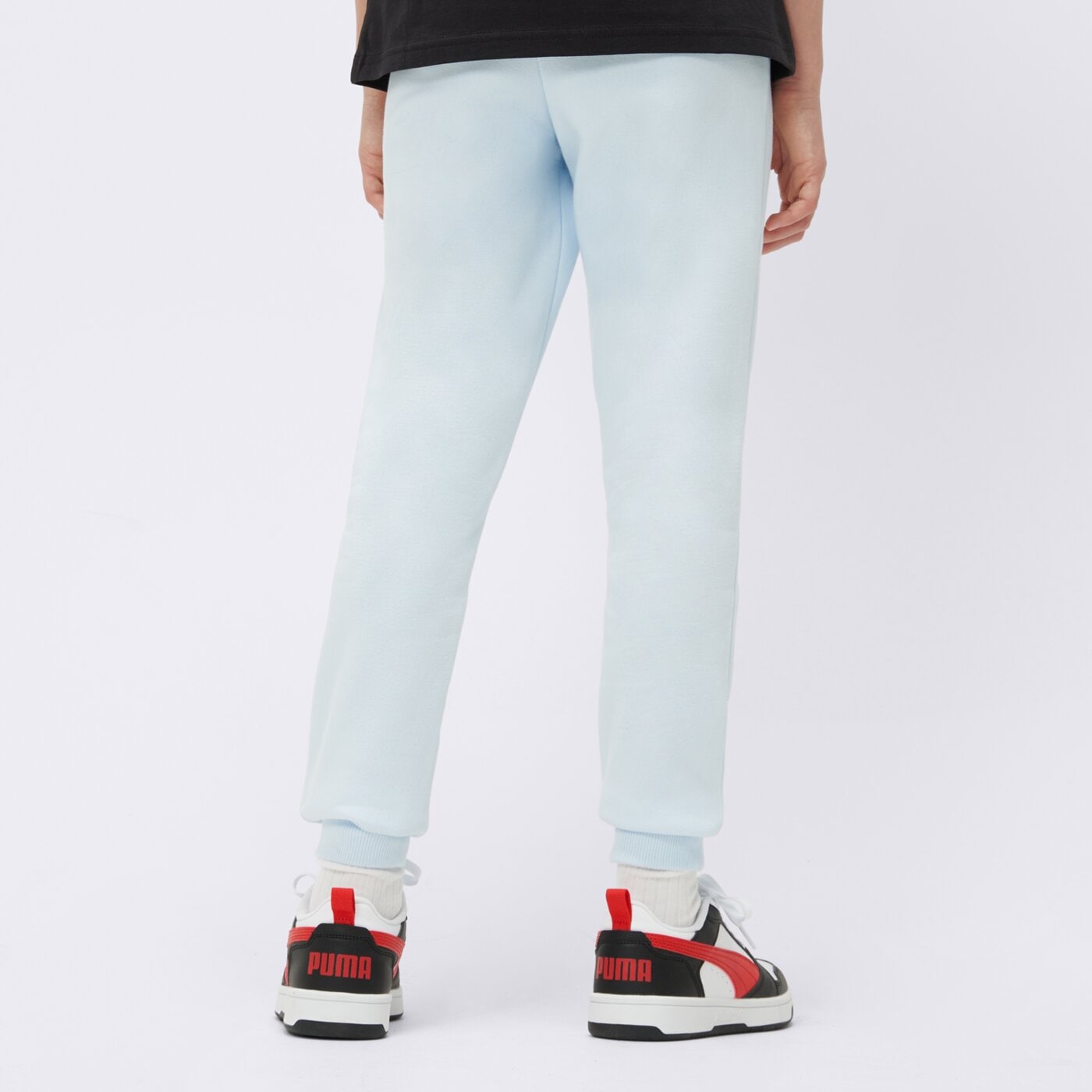 Spodnie dziecięce PUMA SPODNIE ESS+ FL CL G 672114 69 kolor niebieski