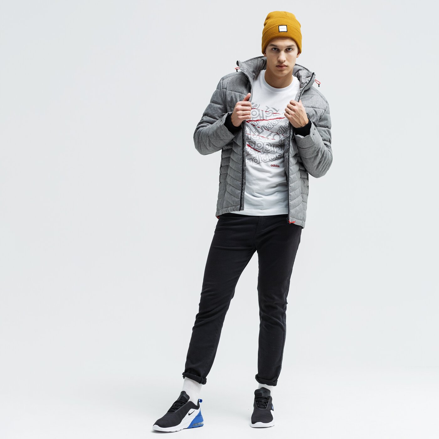 Kurtka zimowa męska UMBRO KURTKA ZIMOWA DANNY ul39kum39001 kolor szary