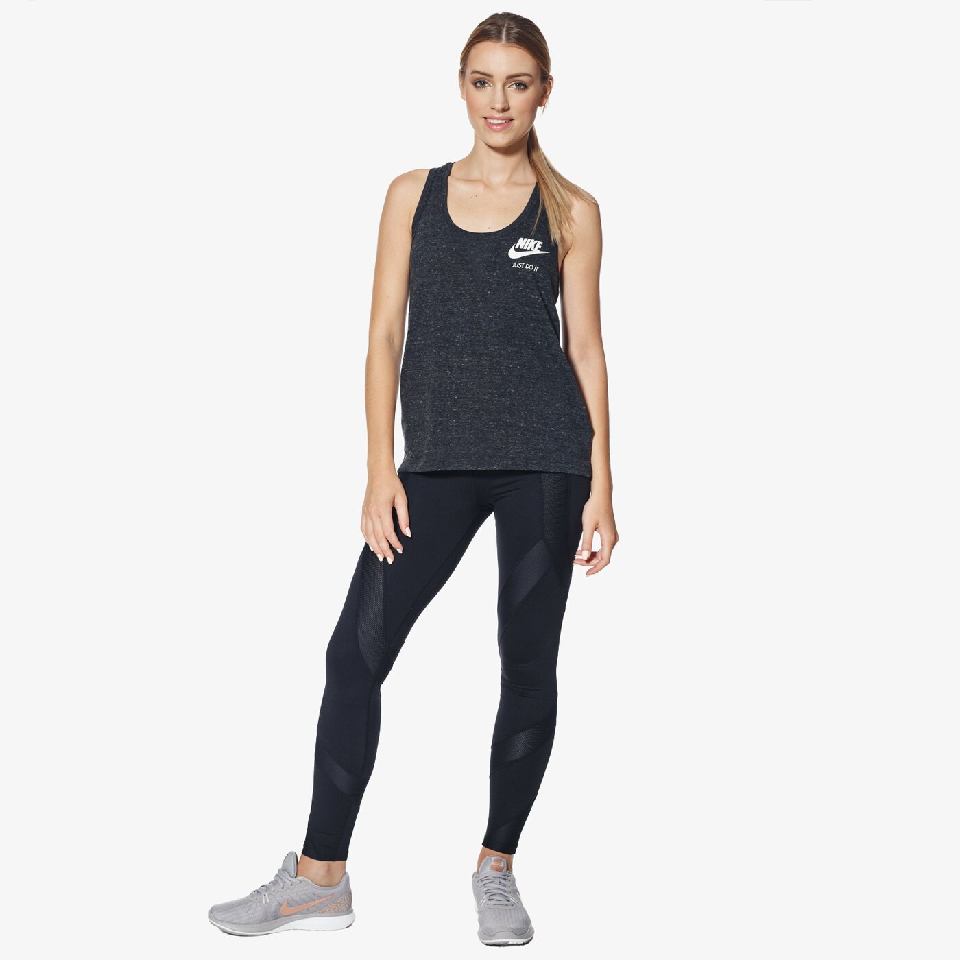 Top damski NIKE TANK W NSW GYM VNTG 883735-010 kolor czarny