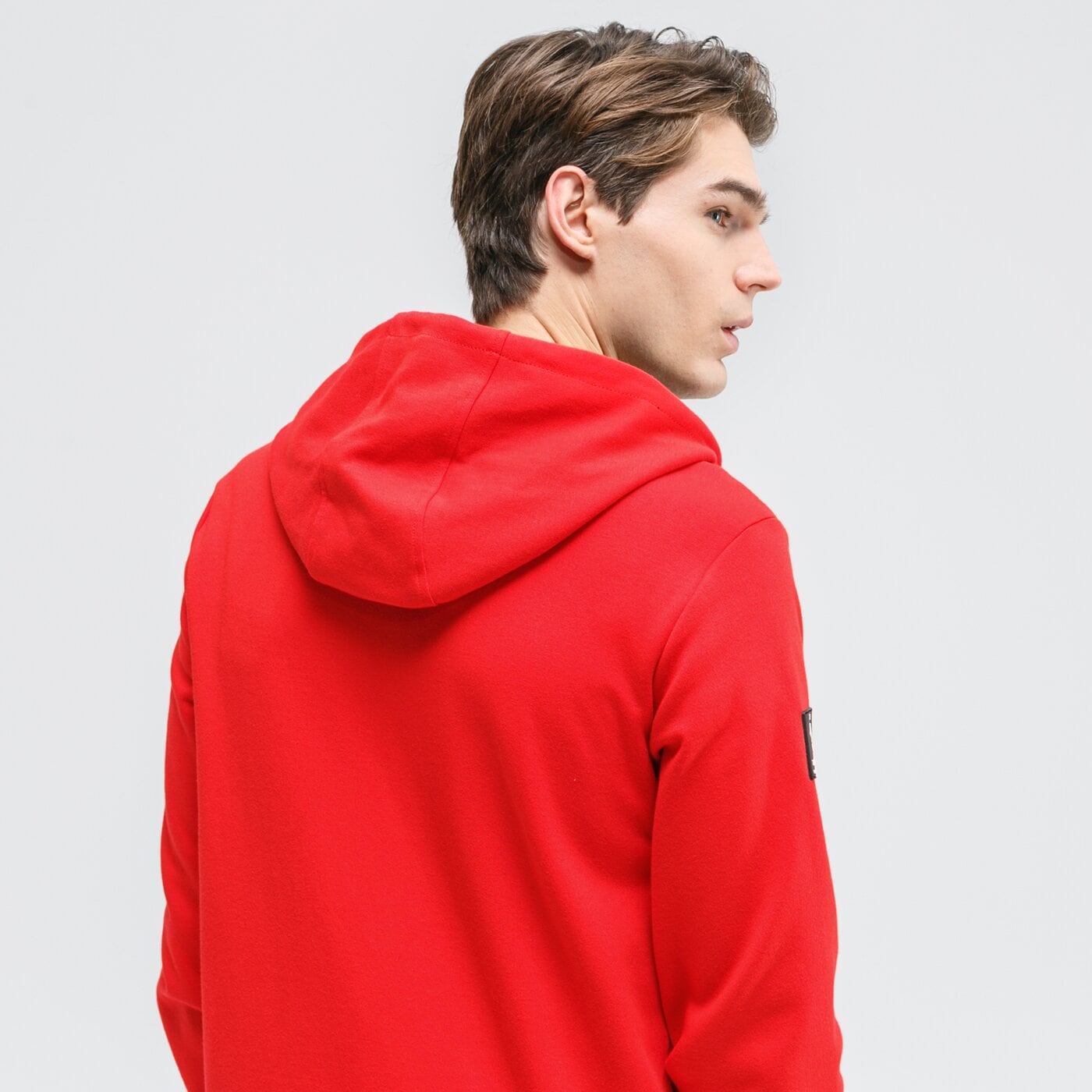 Bluza męska UMBRO BLUZA ROZPINANA Z KAPTUREM ALEK ul320blm10002 kolor czerwony